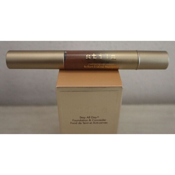Stila Brown Sugar Plumping Lip Glaze & Medium 9 Foundation & Concealer - Picture 3 of 12